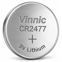 Buttoncell Vinnic CR2477 3V with Perferated Packaging Pcs. 1