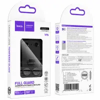 Camera Frame Cover Hoco V16 Armor Metal Lens Glass for Apple iPhone 18 Pro Max Black