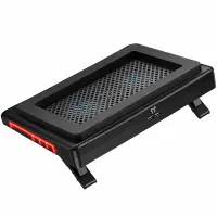 Laptop Cooler Hoco GA7 with 7-Level Height Adjustment 2 Fans for Laptops up to 17" Black with RGB Lighting