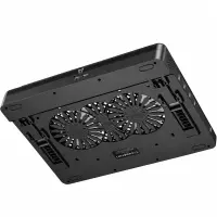Laptop Cooler Hoco GA7 with 7-Level Height Adjustment 2 Fans for Laptops up to 17" Black with RGB Lighting
