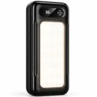Power Bank Hoco J177 Respeto 20000mAh 1xUSB-A 22.5W 1xUSB-C PD20W with USB-C Lightning USB-A Cables and Flaslight Black