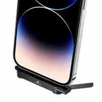 Hoco UA47 Lightning Male to USB-C Female Adapter PD30W Charge Power and Phone Stand Use Black